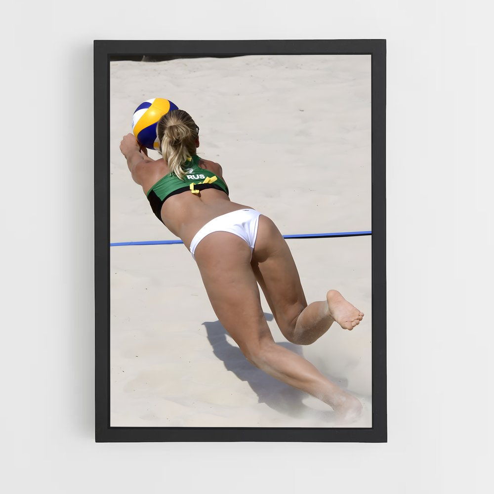 Poster Olympic de beach – affiche Beach-volley (vue 2)